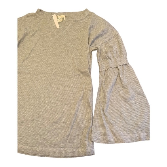 𝅺baea Flare Sleeve T-shirt In Grey - Picture 7 of 12